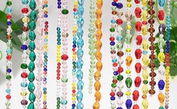 3750pcs 3mm Bicone Crystal Beads for Jewelry Making Wholesale Faceted Bicone Glass Beads for DIY Bracelets Necklaces Earrings Suncatcher Craft Beading with Container Box (AB Colors) - Image 4